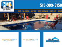 Tablet Screenshot of cmcpoolsofiowa.com
